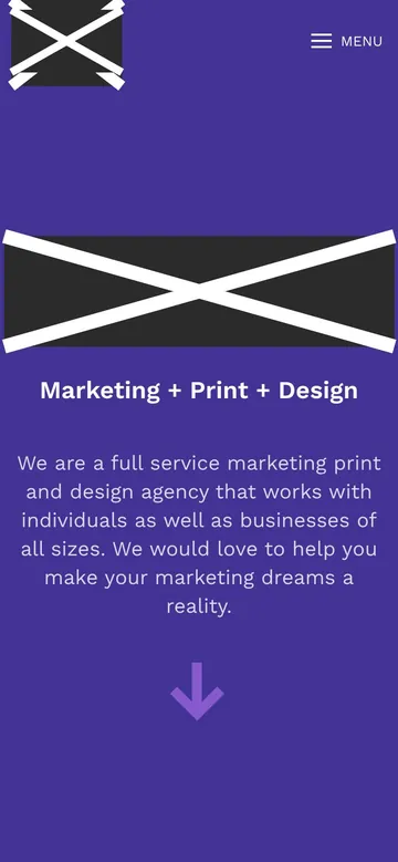 Firm Q home page on a phone, with names, logos, phone numbers and faces covered
